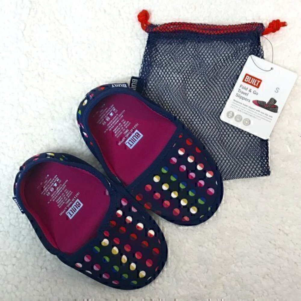 Built NY Youth Fold & Go Travel Slippers